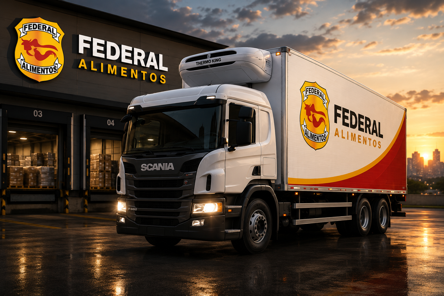 Caminhão refrigerado Federal Alimentos